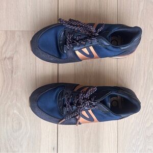 Stylish Women's Blue and Copper Sneakers